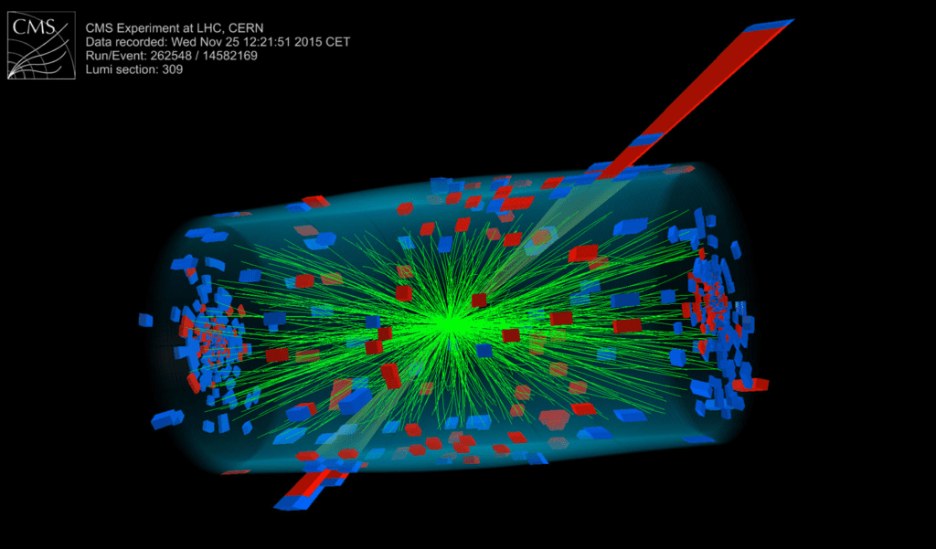 Large Hadron Collider particle collision event